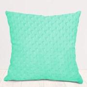 Biante Detská obliečka na vankúš Minky 3D srdiečka MKS-002 Mintová 35 x 45 cm