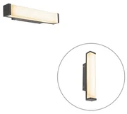 Nástenná lampa čierna 32 cm IP44 - Cascada