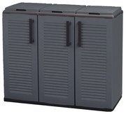 ARTPLAST Skriňa na triedený odpad EASY 3 veka, 102x37x84 cm