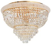 Ideal Lux - Krištáľové stropné svietidlo DUBAI 24xE14/28W/230V pr. 78 cm zlatá