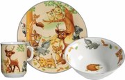 Detská jedálenská súprava (3 diely) Zvieratká z lesa%