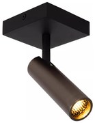 Lucide 22974/01/15 - Bodové svietidlo GRADO 1xGU10/40W/230V hnedá/čierna