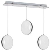 Závesné LED svietidlo Lira, 3x LED 27w, 4000k, ch