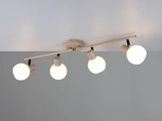 Stropné osvetlenie Boba, béžová, 4 svietidlá%