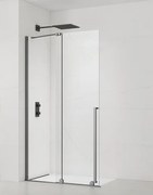 Sprchová zástena walk-in 110 cm SAT Xmotion PVD Gun metal SATBWIXM110GM
