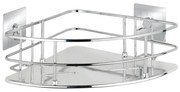 WENKO 23856800-Polica TURBO-LOC QUADRO ED. 27,5x19,3 cm nerez/lesklý chróm