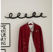 Nástenný vešiak SING 84x12 cm čierna