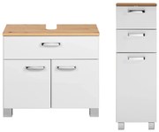 Livarno home Skrinka do kúpeľne Palermo, 32 x 99 x 33 cm + Skrinka pod umývadlo Palermo, 66 x 58 x 36 cm  (800011868)