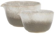 Chic Antique Porcelánové misky s nálevkou Valence Walnut – set 2 ks