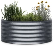 High Grow Half Circle, polkruhový vyvýšený záhon, 105x43x60 cm, z vlnitého oceľového plechu, jednoduchá montáž, odolný voči hrdzi a mrazu