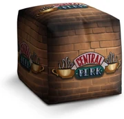 Sablio Taburet Cube Seriál Priatelia CENTRAL PERK Tehly: 40x40x40 cm