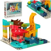 KIK Kreatívne bloky dinosaurus park guľôčková dráha 62ks