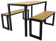 Pivný set, stôl 118x58x75cm, 2x lavička 108x25x45 cm