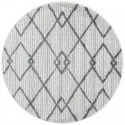 Koberec 3D La Casa PISA ornament krémový, kruh
