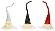 LED závesný trpaslík GNOME 26 cm - viac farieb Farba: Čierna