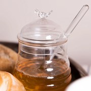 Poháre na med s lyžičkou - ∅ 8 * 12 cm