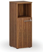 Kombinovaná kancelárska skriňa PRIMO WOOD, 400 x 420 x 1087 mm, orech