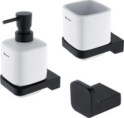 Nimco Sada kúpeľňových doplnkov MAYA čierna - MAC set-31K-T-90