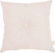 Štvorcový vankúš s gombíkom púdrovo ružová 40x40 cm