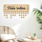 DUBLEZ | Drevený rodinný kalendár - Naša rodina