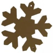 DECOLED 2D Kovová snehová vločka zlatá priemer 10 cm