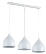 Luster na lanku COMO 3xE27/60W/230V biela