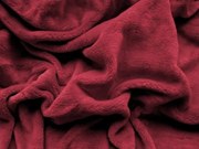 Plachta mikroplyš SOFT 180x200 cm vínová