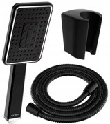 Mexen príslušenstvo - 1-bodový ručný sprchový set R-54, čierna/chróm, 785546052-71