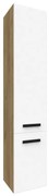 Vysoká skrinka do kúpeľne Songa 30cm 2D dub/biela