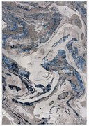 Flair Rugs, Kusový koberec Eris Marbled Navy, 160x230, modrá, kancelária
