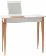 Biely toaletný stolík Ragaba Mimo, šírka 85 cm