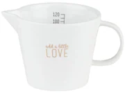 Räder Biela porcelánová mliekovka ADD A LITTLE LOVE