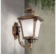 Orion - Vonkajšie nástenné svietidlo AIKO 1xE27/60W/230V IP23 bronz/patina