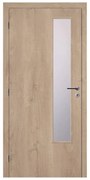 Solodoor Interiérové dvere L2 sklo, 70 L, 750 × 1 985 mm, fólia, ľavé, dub Western, presklené