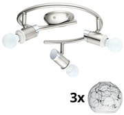 Eglo - LED Bodové svietidlo MY CHOICE 3xE14/4W/230V chróm/biela/čierna