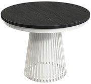 Rozkladací stôl  Garda biela/čierne drevo