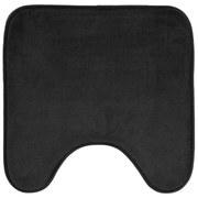 Čierna WC kúpeľňová predložka 45x45 cm Vitamine – douceur d'intérieur