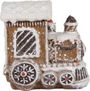 Vianočná dekorácia perníková mašinka Gingerbread Train - 5*3*5 cm