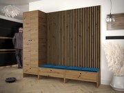Predsieň Esmaldos VI (dub artisan + čierna + modrá) . Vlastná spoľahlivá doprava až k Vám domov. 1104725