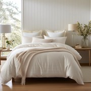 SATÉNOVÉ OBLIEČKY SATINLOVE EXCLUSIVE CIZGILI 180X200 CM, 2KS 70X80 CM KRÉMOVÉ