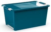 KIS Úložný Bi box L 40 litrov kombinácia priehľadná modrá
