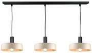 Keter Lighting Luster na lanku LATTE 3xE27/60W/230V béžová/čierna 2979