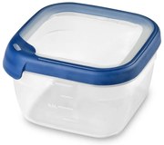 Nádoba štvorcová 1,2l 252281 priehľadná/modrá