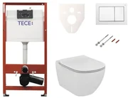 Cenovo zvýhodnený závesný WC set TECE do ľahkých stien / predstenová montáž + WC Ideal Standard Tesi SIKOTSF0