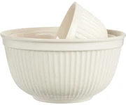 IB Laursen Smetanové keramické misky MYNTE BUTTER CREAM, set 3 ks
