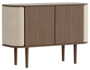 Hnedo-béžová nízka komoda v dekore duba 109x75 cm Treasures – UMAGE