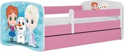 Detská posteľ Babydreams Snehové princezné ružová