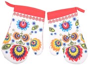Chňapka folklór červená 2ks TiaHome