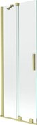 Mexen Velar vaňová zástena dvojkrídlová Posuvný 70 x 150 cm, Priehľadné, zlatý kefovaný - 896-070-000-01-55