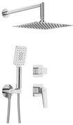 Deante NQL_09YK - Sprchová súprava s podomietkovou batériou BLUR v lesklom chróme